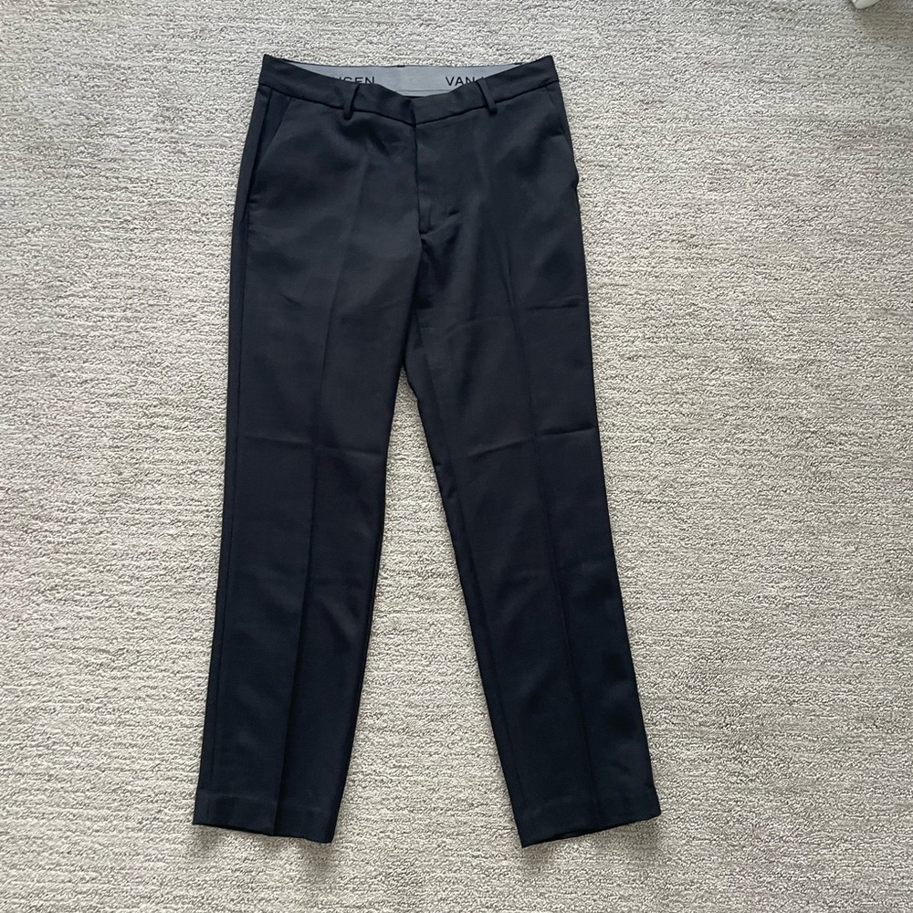 Van Heusen Slim Black Dress Pants Men’s Formal Business Casual Office Minimalist